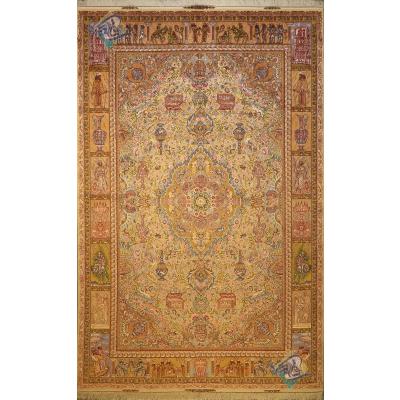 Nine Meter Handmade Tabriz Carpet Nami Design