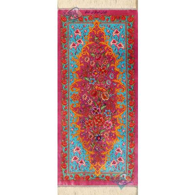 Tableau Carpet Handwoven Qom Flower Design