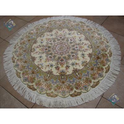 Circle Carpet Tabriz Khatibi Design