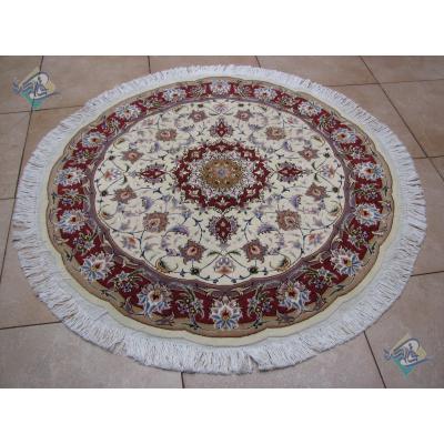 Circle Tabriz Handwoven Carpet Taghizadeh Design