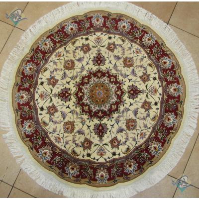 Circle Tabriz Handwoven Carpet Taghizadeh Design