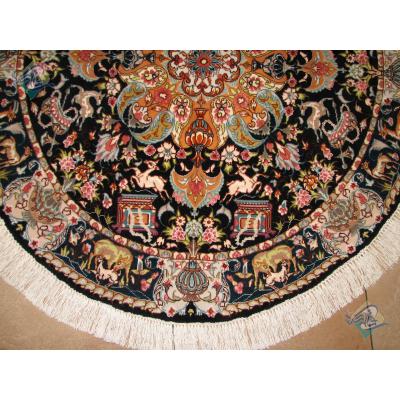 Circle Tabriz Handwoven Carpet Nami  Design
