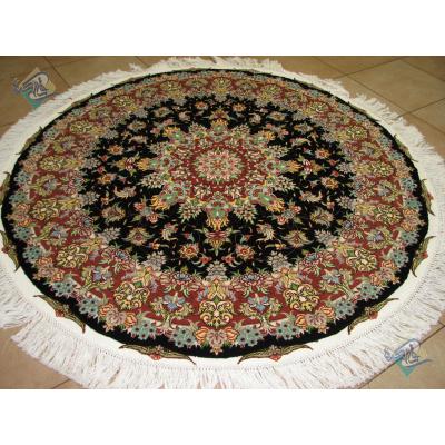 Circle Tabriz Handwoven Carpet Novinfar Design