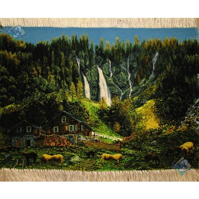 Tabriz Tableau Carpet Kelardasht Landscape