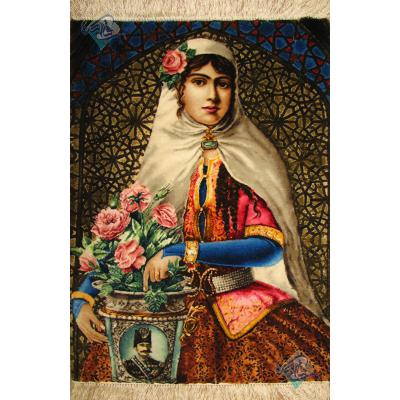 Tabriz Tableau Carpet Iranian girl