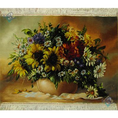 Tabriz Tableau Carpet Sunflower