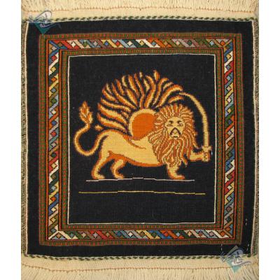 Tableau Carpet Handwoven Sirjan Lion and Sun Design all Wool